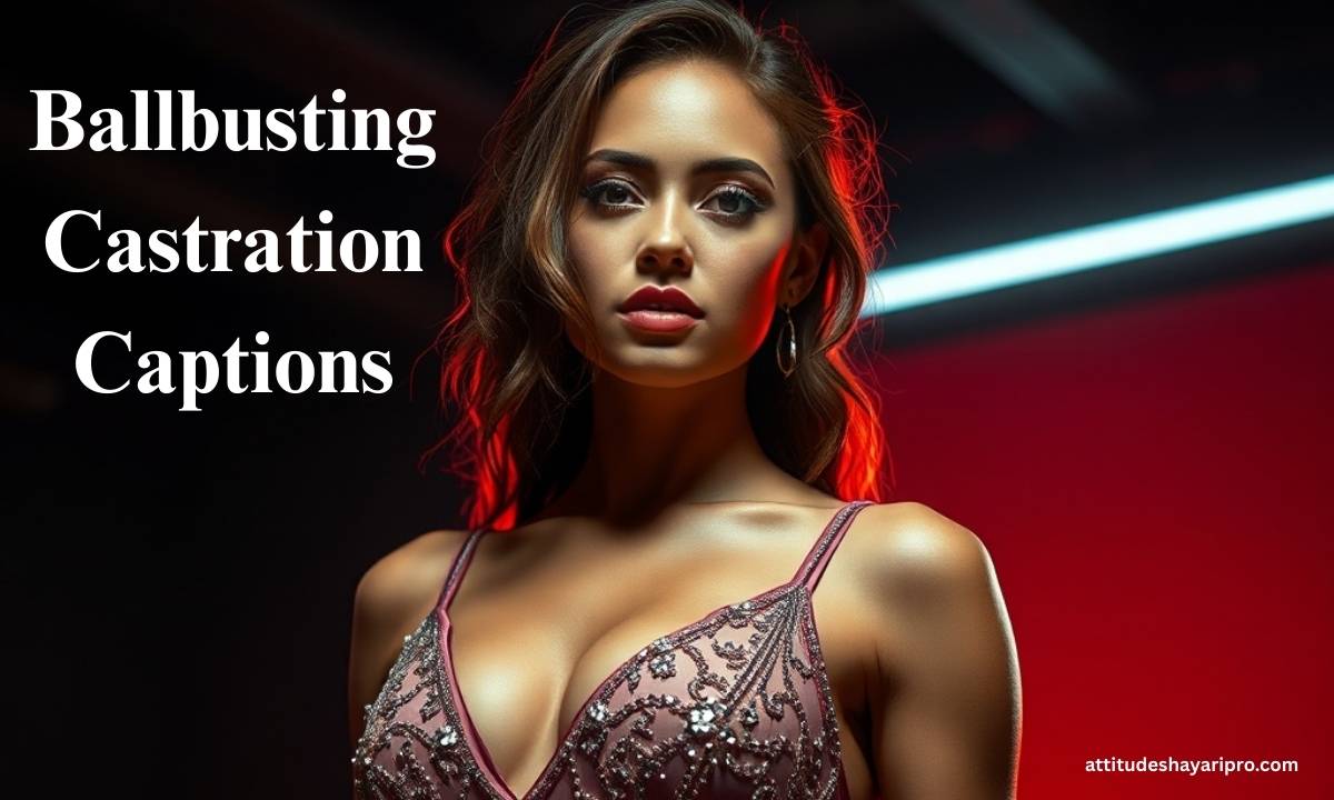 Ballbusting Castration Captions Bold Lines to Own Your Power